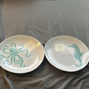 Sigrid Olsen Aqua Marine Life Dinner Plates